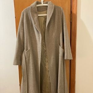 Vintage wool camel trench coat